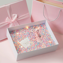 Gift box Teachers Day high-end large gift cosmetics gift box empty box packaging pink girlfriend birthday school