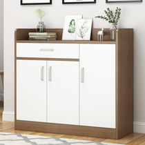 Shoe cabinet home door large capacity space saving balcony storage locker storage solid wood simple shoe shelf
