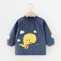 CHILDREN HOOD CLOTHING LIGHT CORE SUEDE WINTER BUTTON CHILDREN HOOD CLOTHING LONG SLEEVE LIGHT CORE SUEDE WATERPROOF AND DIRTY-PROOF BABY EATING CONTAINMENT POCKET