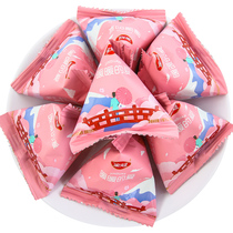 Golden Crown warm love fudge 500g about 40 fruit flavor triangle bag creative knot wedding wedding fruit bulk