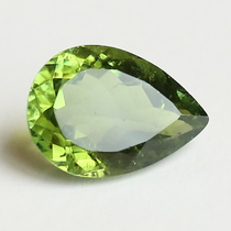 5 11 carat natural bright green beasy nude stone wonderful green sparkling star pear shaped water drop