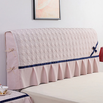 Headboard headliner headboard cover dust cover 1 5m bed 1 8m bed minimalist modern unwashed and soft bag European-style solid wood protective sleeve