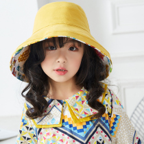 Child Fisherman Hat Spring Autumn Season Girl Cute Shade Hat Han Edition Large Eave Cartoon Basin Hat Summer Student Hat Tide