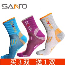SANTO mountain extension outdoor women socks warm autumn and winter warm quick dry breathable men and women semi thick hiking socks S005