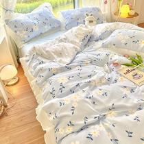 Korean fairy cream flavor is covered by lace lace lace four pieces of small fragmented flower sheets set 3 pieces of small fresh