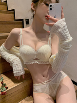 Insectitive underwear female small chest aggregated adjustment purebred lace sexy no steel ring no trace flat chest bra suit