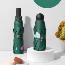 Sweet girl heart ins5 folding umbrella female rain dual-purpose sunshade sunscreen anti-ultraviolet small pocket umbrella