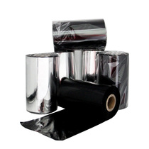 Qirui resin mixed wax-based ribbon 30 40 50 60 70 80 90 100 110mm*300m Barcode printer Coated self-adhesive label paper hanging