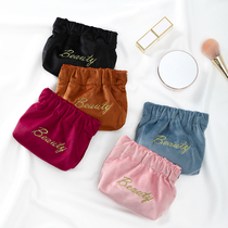 Net celebrity makeup bag female small portable lipstick bag storage bag ins wind super fire portable mini makeup bag