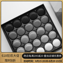 (Black Master) Black-and-white Gradient Macaron Dessert New Taste (dark night Eden Garden)