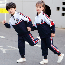 Kindergarten Garden clothes children Spring summer and autumn school uniform suit Primary school childrens class clothes 4 pieces English Lun Wind sports clothes autumn clothes