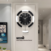 Clock and clock living room home fashion creative personality modern simple hanging watch bedroom decoration Nordic clock hanging wall