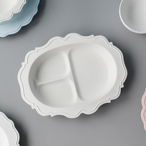 Japan Reale imports bamboo-made antibacterial resin triples cuvette Childrens food Bowl Dinner Plate Cutlery Gift Box Gift