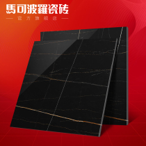 Marco Polo tiles real stone floor tiles living room background wall 800 kitchen floor tiles CT8009AS throw Lauren black gold