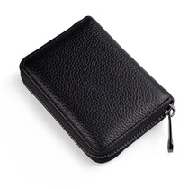 2021 new card bag male leather anti-theft brush female Large Capacity multi card card card cover drivers license small card package
