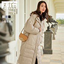 women's korean style loose over knee cotton cotton coat winter coat