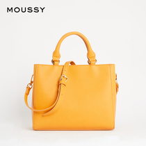 MOUSSY new solid color simple PORTABLE shoulder bag female 010BAG51-7370