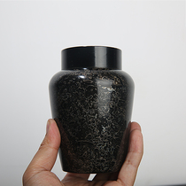 JingChi Seiko Great Lacquer Pure Tin Seal Tea Leaves Jar Rhinoceros Leather Lacquer Double Sealed Outlet Gift