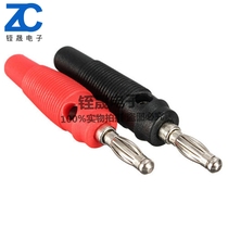 High quality 4mm nickel plated Banana plug connector (red and black pair) insulated panel lantern plug terminal