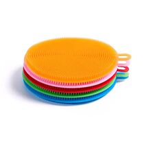 Silicone dishwashing brush cleaning brush non-oil-free kitchen cleaning brush decontamination multifunctional melon fruit and vegetable scouring pad