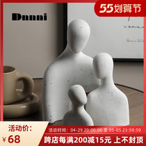 Dnnni Nordic Art Portrait Pendulum Pieces Ceramic Genguan Room Decoration Abstraction Living-room Home-Like Board House Gift