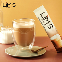LIMS instant coffee powder latte Original imported coffee silky latte coffee three-in-one coffee refreshing 12 cups