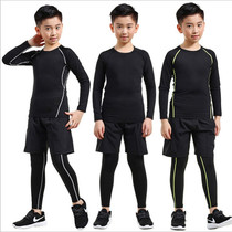 Childrens tights training suits quick-dry boys autumn and winter basketball football badminton sports fitness suits breathable