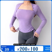 Umi Wang Sexy Fake Two Pieces of Sports T-Shirts Strength Strength Strength Training Yoga Long Sleeve Fitness Clothing Winter