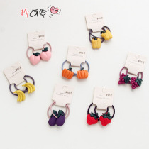 Baby hair ring does not hurt less hair small cute Korean fruit and vegetable childrens high elastic band girl hair rope