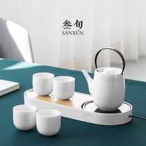 Thirty-year-old Aranan Xiaoli Tea Set Home Small Set Kung Fu Tea Office meeting guest insulation tea tray gift