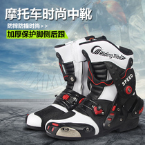 Riding tribal motorcycle riding shoes Racing boots Mens fall-proof motocross boots Motorcycle shoes
