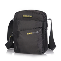 Mens shoulder shoulder bag vertical leisure business small bag Oxford cloth bag waterproof canvas bag trend Korean version