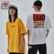 VISION STREET WEAR men and women skateboard LOGO print short-sleeved T-shirt V202NC2039