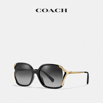COACH Gucci Lady Classic Carriage Pattern Large Size Sunglasses Black