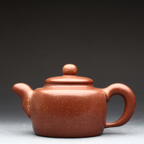 Taiwan reflux old purple sand pot Early factory 1990s He Daohong works Slope-dropping mud flat cover lotus seeds