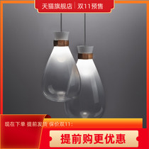 Bedside glass chandelier bedroom restaurant bar modern simple creative personality atmospheric designer Nordic lamps