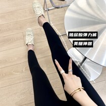 XM pants wear new elastic glyceric acid yoga pants in autumn and winter black