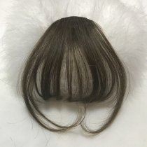 Wig girl air bangs thin bangs mini mini bangs wigs without traces with sideburns Realistic qi bangs