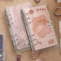 Bread Bear Original Ledger Set adorable girls with high value in 2022 new account book material gift box female life page detachable notebook children