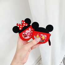 Second generation creative ipods headset box set cartoon airpods1 protective cover Apple wireless in-ear earphone plug cover airpods2 generation Protective case soft shell silicone anti-lost rope tide ins