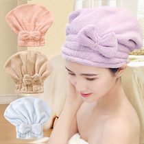 Super absorbent dry hair cap Female dry hair High density wipe hair quick-drying long hair towel thickened head towel shampoo shower cap