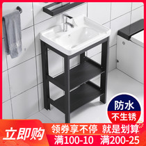 Bathroom cabinet combination Floor-to-ceiling toilet wash basin Small apartment integrated ceramic wash basin Toilet wash basin