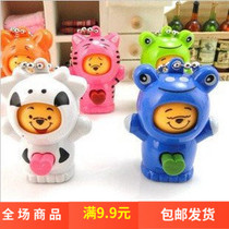 Yiwu childrens toys wholesale new strange creative face changing doll bear key chain baby toy stall supply