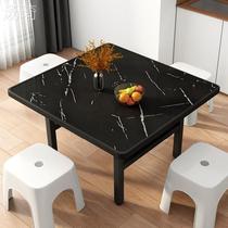 Foldable table household small apartment dining table free installation rental room dining table outdoor stall small table square table