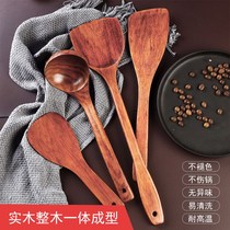 Home Wood Shovel Wood Spoon Non Stick Pan Special Kitchenware Saute Shovel Wood Shovel High Temperature Resistant Wood Pan Shovel Vegetable Shovel Head