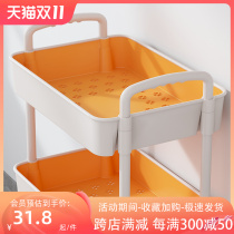 Cart rack multi-layer kitchen landing mobile vegetable basket bed head snack toilet to collect bookshelves
