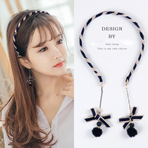 Fake earrings rear hanging hairband female Korean hipster minimalist female hair card 2019 new hair accessories