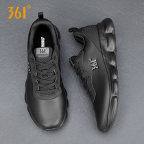 361 Running Shoes Mens Shoes Fall Leather Face New Running Shoes Damping Wear Resistant Travel Shoes Brands 361 Degrees Sports Shoes
