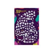 Ukraine 1DEA #100 series LOVE 100 things scratch poster couple bedroom decoration