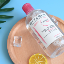 French Bedema makeup Remover Gouache water Blue water 500ml Face gentle cleansing non-irritating eye and lip liquid